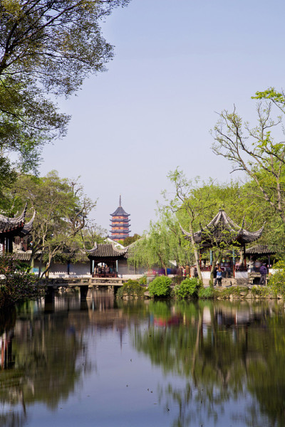 中国苏州，拙政园