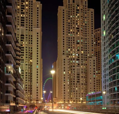 大城市迪拜的建筑景观