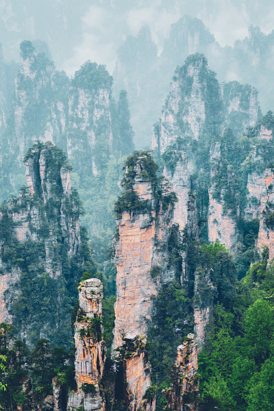 张家界的山,中国