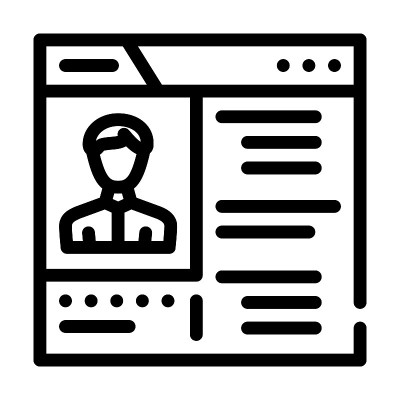 会议聊天线图标矢量插图