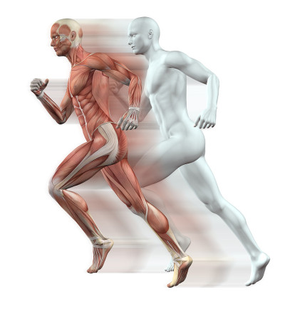 3D男性人物奔跑