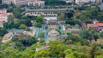 南普陀寺鸟瞰图