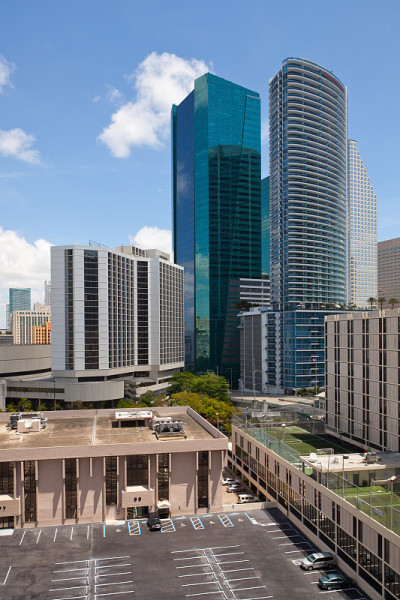 佛罗里达州迈阿密市市中心建筑景观