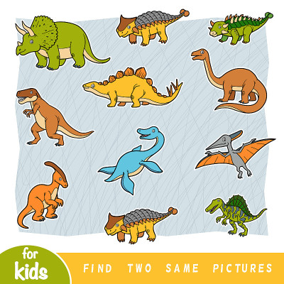 Find two the same pictures, education game, Set of