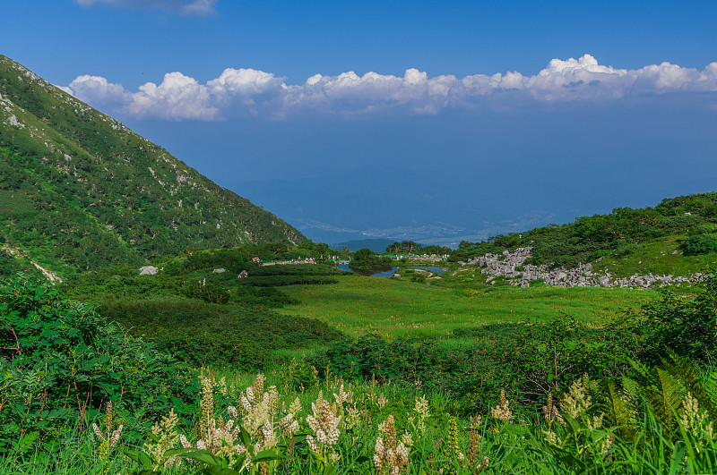 山。Kiso-Komagatake，中阿尔卑斯山，Nakano，日本