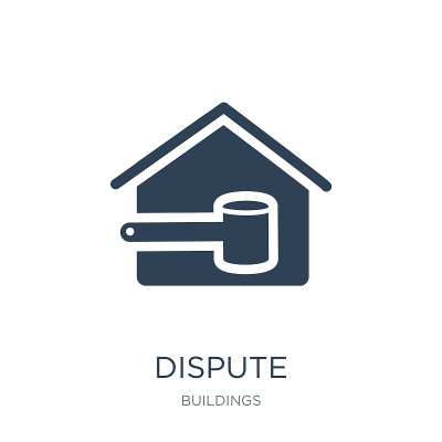 dispute icon vector on white background, dispute t
