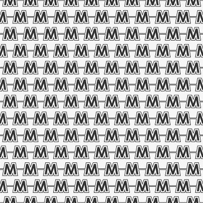 向量无缝模式的字母M