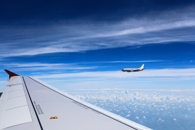 飞机在空中