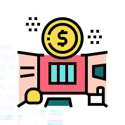 公寓出租彩色图标矢量插图