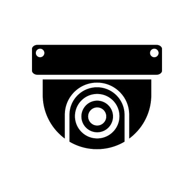 surveillance camera icon design vector template