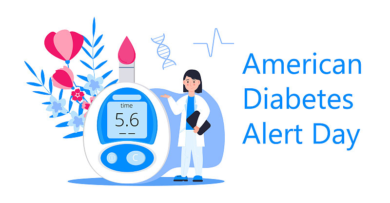 American Association Diabetes Alert Day concept ve