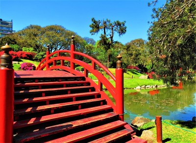 巴勒莫区公园的桥。