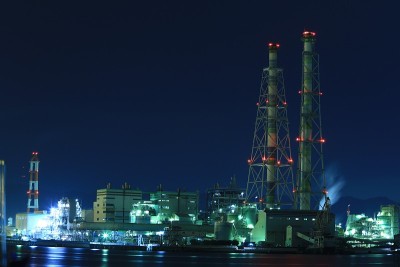 工厂夜景