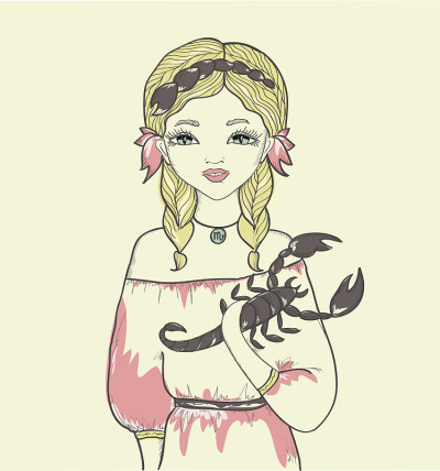 女孩。星座