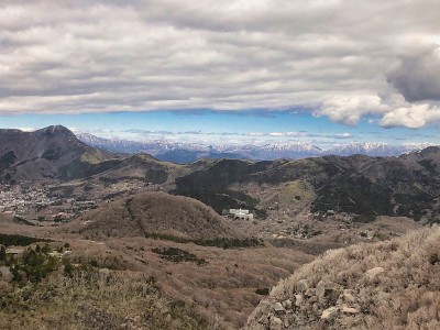 箱根国家公园的日本山景。