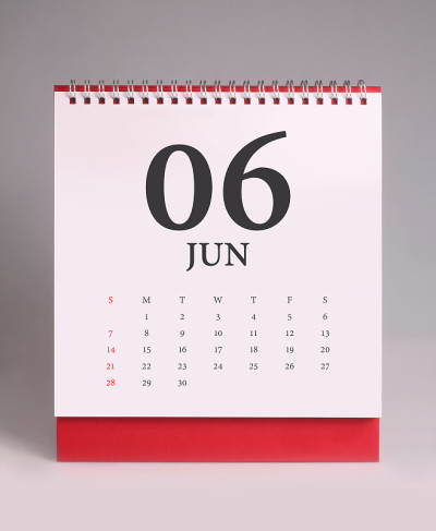 简单的台历2020 - 6月