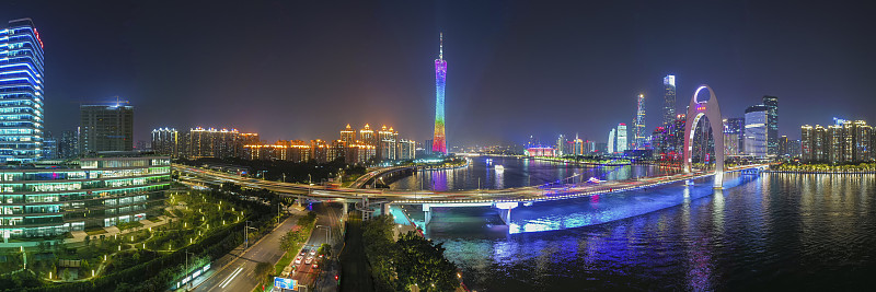 中国广东省广州市夜景