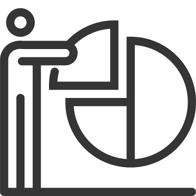 bl 1583, Stickman，市场，图表，增长，统计，piechart，图。eps
