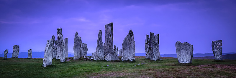 Callanish (Calanais)站立的石头，路易斯岛