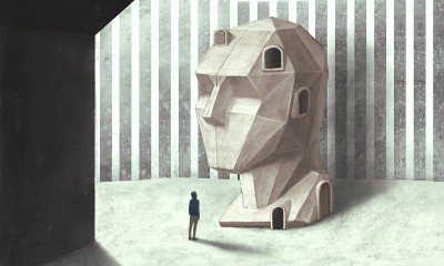 概念艺术，大脑和心理的概念，超现实主义绘画，概念插图，肖像