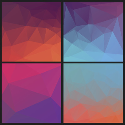 Set of abstract geometric triangles backgrounds.