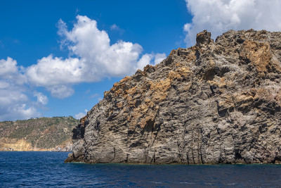 海风岛海岸线，地中海。彩色图像