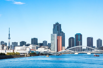 从竹岛码头看住田侧风景
