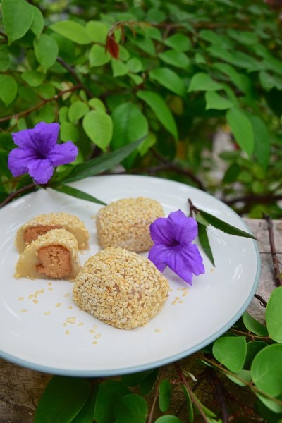 日本甜点大福花生芝麻麻糬