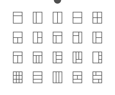 布局UI像素完美精心制作的矢量细线图标48x48准备24x24网格的Web图形和应用程序可编辑的笔触