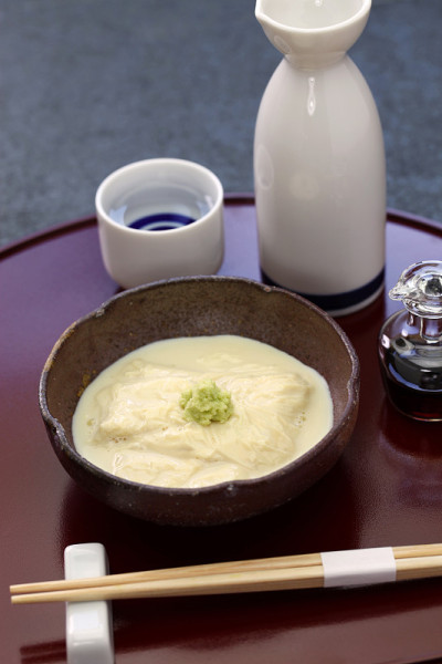 豆腐皮生鱼片，日本素食