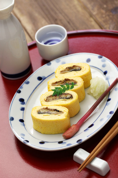 日本鳗鱼卷煎蛋，日本料理