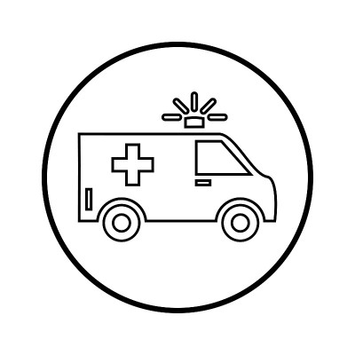 救护车轮廓图标