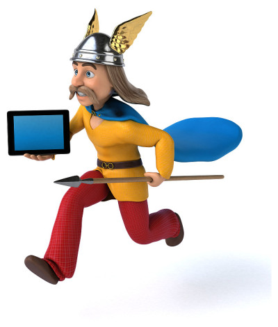高卢乐趣- 3D插图