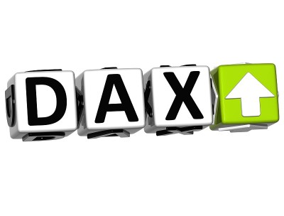 3D DAX股票市场块文本