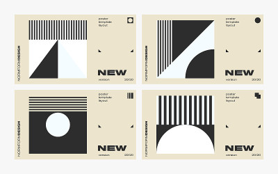 Brutalism Design Vector Cover Mockup
