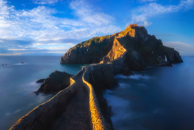 巴斯克地区的 San juan de Gaztelugatxe