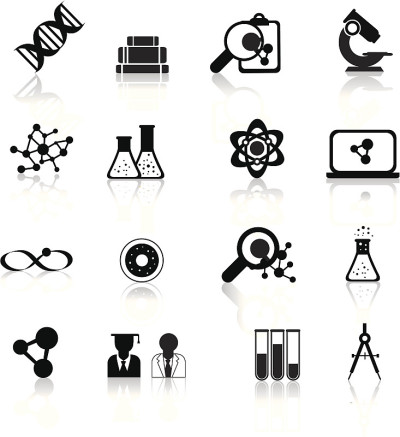 科学插图图标集