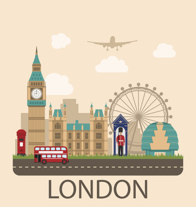 英国旅游设计海报