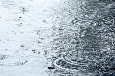 雨和水的涟漪