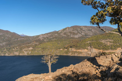拉卡湖，观光讲的建造你的城堡PATAGONIA阿根廷。