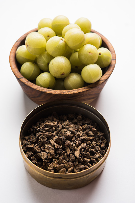 Amla/Avla/Aavla supari或口腔清新剂的库存照片，选择性聚焦