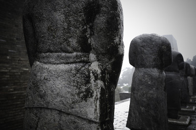 stone people statue