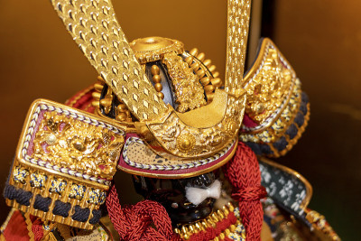 日本武士娃娃的传统头盔