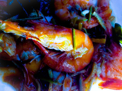 Sautéed虾