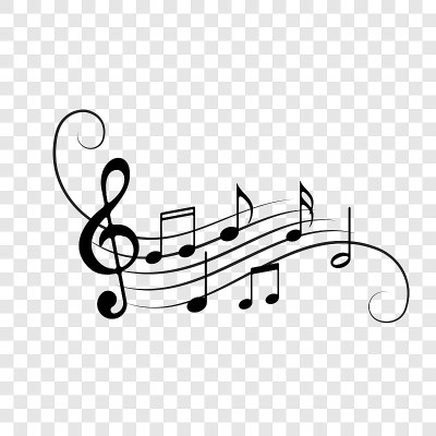 背景音乐笔记。矢量音符职员流装饰为音乐会、爵士或管弦乐队设计元素
