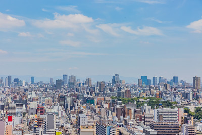 日本大阪市区的景色