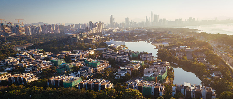 鸟瞰图景观在深圳，中国