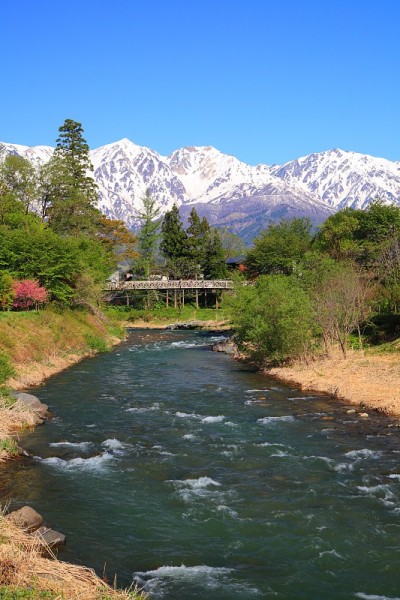 日本阿尔卑斯山和河流