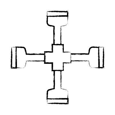 十字工具图标