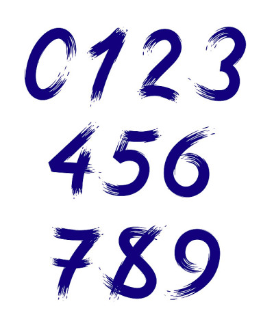 作为画笔笔触的程式化的数字向量集。每股收益10